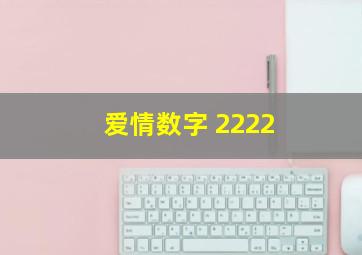 爱情数字 2222